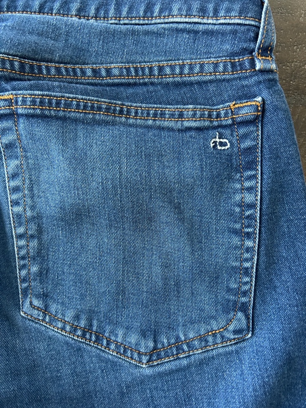 rag & bone Straight Leg Jeans in Medium Blue Wash, 29 Medium - Picture 6 of 13